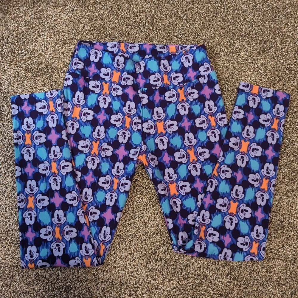 LuLaRoe Disney Mickey Mouse Leggings SZ One Size NWOT